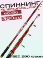 Спиннинг для рыбалки телескопический 3.6 м тест 60-120 грамм