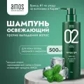 AMOS Шампунь для волос освежающий с зеленым чаем THE GREEN TEA SHAMPOO REFRESH 500 г