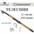 Удилище спиннинговое ВОЛЖАНКА Волжанка-телеспин 2.1 м 80-150 гр (021-0036) 2.1 м 80 г 150 г 1 шт. черный