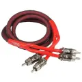 RCA-кабель Aura RCA-C310MKII, красный, 2 канала, бескислородная медь (OFC), двойной экран, 1 м