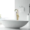 Напольный смеситель La'Casa, для ванны, нержавеющая сталь, матовое золото