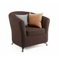Кресло Евро шоколадная рогожка