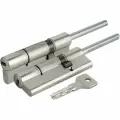 Цилиндровый механизм со штоком Cisa ASIX OE307-87.12 (90 мм/55+10+25Ш), Никель