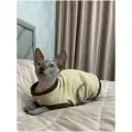 Флисовый жилет для кошек, бежево-коричневый, S
