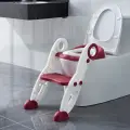 Сиденье накладка на унитаз с лесенкой и ручками Pituso с лесенкой и ручками накладка на унитаз Red/Красный