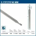 Фреза спиральная однозаходная по алюминия 3,175x2x6x40мм