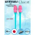 Булавы резиновые Chacott 36 см розовый-бирюзовый цвет 234