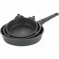 Набор сковород GIPFEL PROOFET 20x5 см, 24x5 см, 28x6 см, из литого алюминия, с индукционным дном, со съемной бакелитовой ручкой, 2.0/4.7 мм 1480
