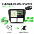 Магнитола для Subaru Forester; Impreza 2007-2013, 8 ядерный процессор 4/64Гб ANDROID 11, QLED экран 9 дюймов, Carplay, автозвук DSP, Wifi, 4G