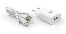 Сетевое зарядное устройство BYZ TU8, USB, 2.1 А, кабель Type-C, 1 м, белое