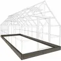 Фундамент оцинкованный для теплицы Челси 3х8 м грунтованный