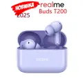 Наушники беспроводные с микрофоном realme Buds T200 Lilac сиреневый, Hi-Res, Bluetooth 5.4, USB Type-C.