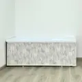 Экран под ванну Elegant 150 светло-серый бетон, раздвижной, фасад пластиковый (ПВХ), алюминиевый профиль