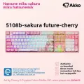 Механическая клавиатура AKKO 5108B Plus Sakura Future Co-branded Bluetooth Type-C Wireless 2.4G