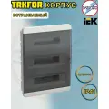Щит встраиваемый серия Tekfor (Текфор) ЩРВ-П-54 IP41 54 модуля, черная прозрачная дверь IEK