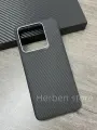 Кевларовый чехол Xiaomi 14, чехол из углеродного волокна, Ультратонкий защитный чехол из настоящего углеродного волокна для Xiaomi 14