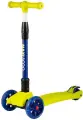 Самокат Maxiscoo Junior Delux 3Х Колесный, Свет. Колеса 2021, Цвет салатовый