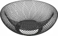 Корзина для фруктов 25 см металл черный