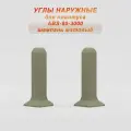 Угол наружный, внешний для напольного алюминиевого плинтуса ABS-80-3000, Шампань матовый, 20 шт