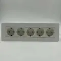 Встраиваемая модульная розетка 5 Евро для столешницы, мебели и офиса, скрытой установки
