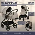 Коляска-трансформер 3-в-1 Indigo SHUTTLE бежевый
