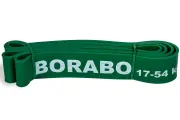 Резинка для тренировок BORABO, эспандер ленточный зеленый 17-54 кг