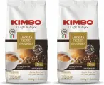 Кофе в зернах Kimbo Aroma Gold, арабика, средняя обжарка, 100%, 2 упаковки по 1кг