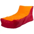 Кресло-мешок Пуффбери «Кушетка», размер большой, Оксфорд Красный и оранжевый