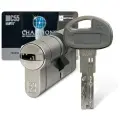 Цилиндровый механизм MOTTURA C55 72 мм. (36+36) ключ/ключ, никель (личинка замка, сердцевина, секретка, врезной, цилиндр)