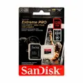 Карта памяти SanDisk Extreme PRO microSDXC 128 ГБ Class 10, V30, A2, UHS Class 3, R/W 170/90 МБ/с, адаптер на SD, 1 шт.