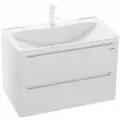 Тумба под раковину Адель 80 108003 подвесная Белая