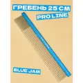 Профессиональный гребень для груминга собак и кошек Blue Jam 25 см, Space Groom, длина зубьев 3,9 см