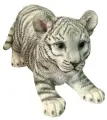 Фигура садовая Тигренок игривый (цвет белый), 31,2*14,6*18,2см KSMR-626926/F593