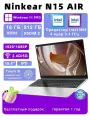 15.6 Ninkear N15 Air, Intel N95, RAM 16 ГБ, SSD 512 ГБ, Intel UHD Graphics, Win 11 Pro, серый, Российская клавиатура