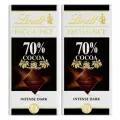 Шоколад горький Lindt Excellence 70% какао, 2 шт х 100 гр (Франция)