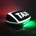 Шашка фонарь знак такси Мастер NEON, белый цвет, надпись TAXI