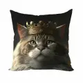 Zaberite Коты-Короли Эдгар / 40х40 / велюр / подарок / подушка диванная / подушка для интерьера