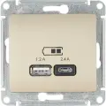 USB розетка Schneider Electric GSL000439 GLOSSA, 1.2 А