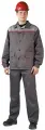 Костюм рабочий мужской Дамаск летний т. серый со св. серым, 52-54, 170-176