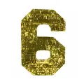 Пиньята Цифра 6 Золото