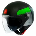 Шлем MT STREET S INBOARD (L, Matt Black Green)