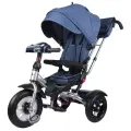 Детский трехколесный велосипед с ручкой Tech Team Luxury 2023 синий