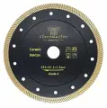 Диск алмазный Turbo по керамике/дектону/мрамору/граниту STONEMASTER Golden Discs Д200/1.6/12/25.4мм для плиткореза/УШМ
