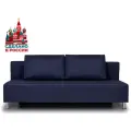 Диван кровать Парма синий раскладной прямой рогожка для дома и дачи Фабрика Диван 365