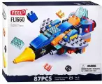Конструктор Самолет истребитель 4 в 1, FL1660 - 87 деталей в коробке