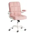 Кресло офисное Tetchair Lugano велюр, розовый