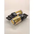 Желтые PY27W LED T25 3156 12-24V лампы 144SMD 3014 для автомобилей мототехники грузовиков, 2шт