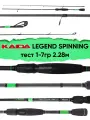 Спиннинг Kaida Legend Spinning, тест 1-7гр, 2.28м, штекерный, Carbon