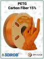 PETG Carbon Fiber пластик для 3D принтера1,75 мм 1 кг (Eryone) оранжевый карбон