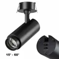 Novotech 359220 SPOT NT23 267 черный Светильник встраиваемый с перекл. цв. температуры, мощности IP20 LED 3000К4000К6000К 5W/9W/13W 220V NAIL